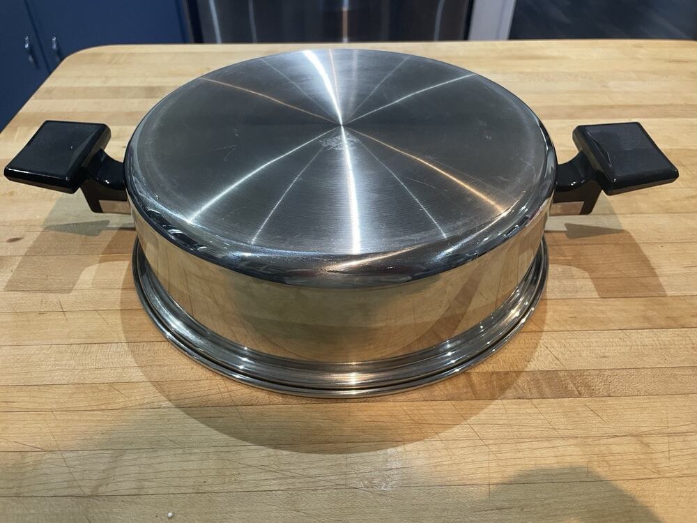 Vtg Lifetime Cookware Stainless 10.75" Dome Replacement Lid for 11" Skillet Pan